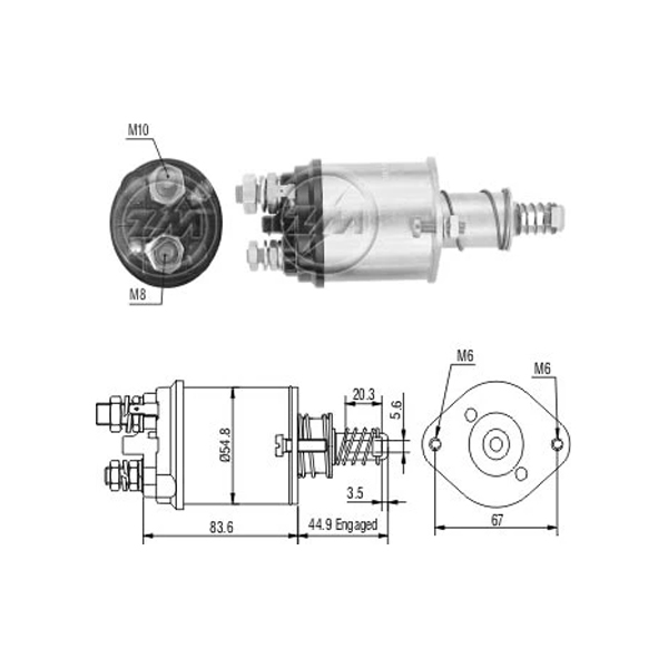 Solenoide Arranque Ford
